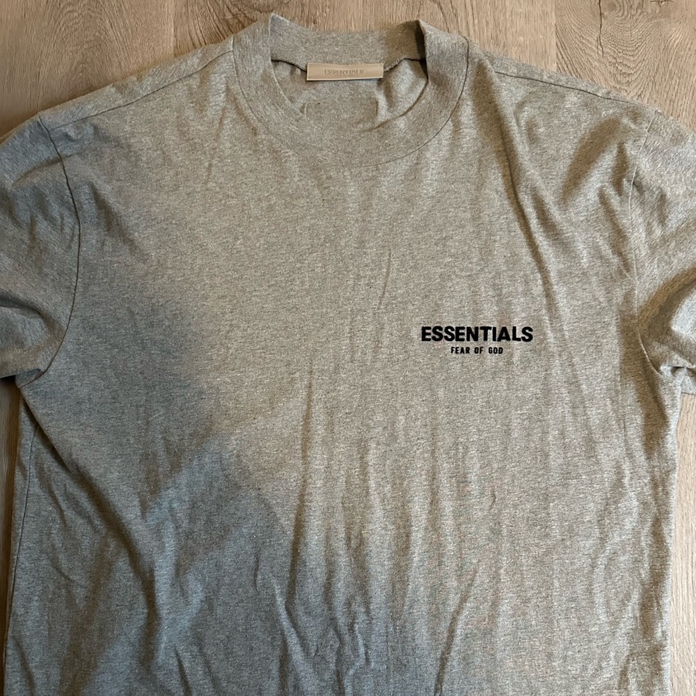 Fear of God Gray Short Sleeve Tee